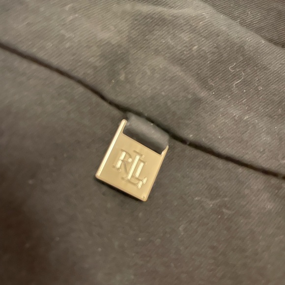 Ralph Lauren black stretch cotton blend skinny pants size 10 - Picture 6 of 9